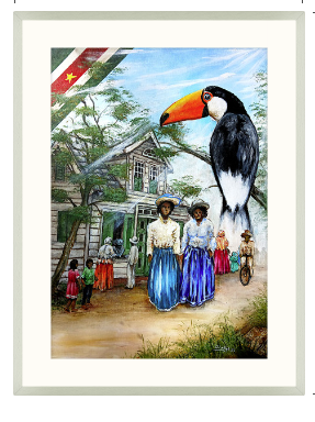 Paramaribo Suriname canvasprint