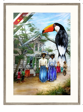 Paramaribo Suriname canvasprint