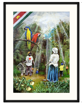 Gezegende Republiek Suriname Canvasprint (kopie)