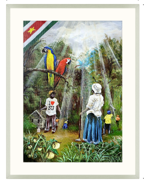 Gezegende Republiek Suriname Canvasprint (kopie)