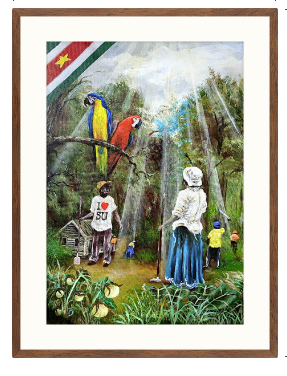 Gezegende Republiek Suriname Canvasprint (kopie)