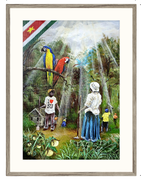 Gezegende Republiek Suriname Canvasprint (kopie)