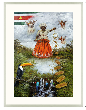 Republiek Suriname is goud waard Canvasprint