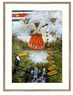 Republiek Suriname is goud waard Canvasprint