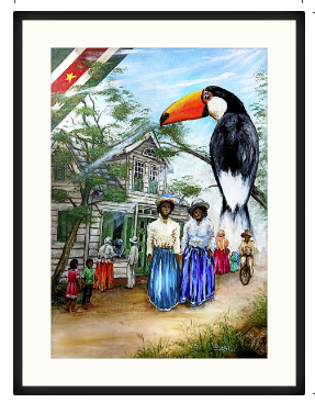 Paramaribo Suriname canvasprint