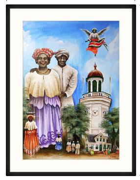 Ons gelief Suriname canvasprint