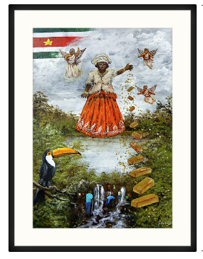 Republiek Suriname is goud waard Canvasprint